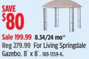 For Living Springdale Gazebo