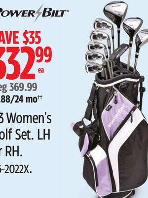 PowerBilt V3 Women's Golf Set. LH or RH