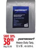Heavy-Duty Tarp, 12 x 16´.