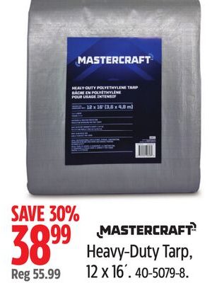 Heavy-Duty Tarp, 12 x 16´.