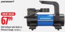 Mastercraft 120V Inflator with Built-in Pressure Gauge