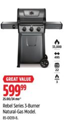 Rebel Series 3-Burner Natural-Gas Model