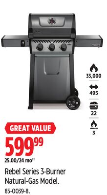 Rebel Series 3-Burner Natural-Gas Model