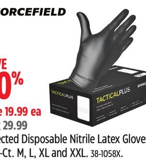 Forcefield Selected Disposable Nitrile Latex Gloves