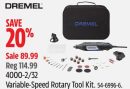 Dremel 4000-2/32 Variable-Speed Rotary Tool Kit