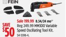 FEIN MM300 Variable Speed Oscillating Tool Kit