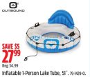 Outbound Inflatable 1-Person Lake Tube