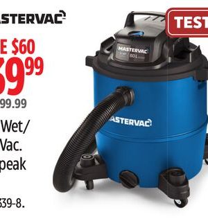 60L Wet/ Dry Vac. 5.0 peak HP.
