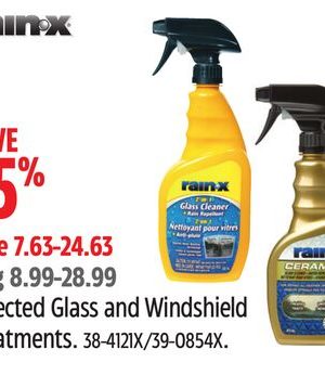 Rain-X Selected Glass and Windshield Treatments