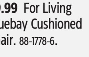 For Living Bluebay Cushioned Chair