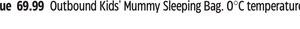 Outbound Kids' Mummy Sleeping Bag