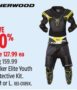 Sherwood Rekker Elite Youth Protective Kit. S, M or L