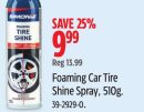 SIMONIZ Foaming Car Tire Shine Spray, 510g