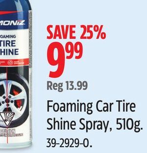 SIMONIZ Foaming Car Tire Shine Spray, 510g
