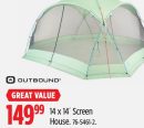 Outbound 14 x 14´ Screen House