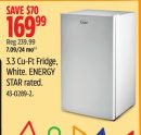 Master Chef 3.3 Cu-Ft Fridge