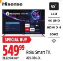 Westinghouse Roku Smart TV.