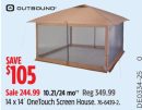 Outbound 14 x 14´ OneTouch Screen House
