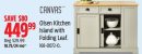 Canvas Olsen Kitchen Island with Folding Leaf.