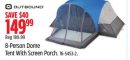 Outbound 8-Person Dome Tent With Screen Porch.