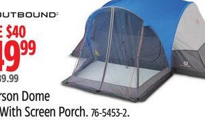 Outbound 8-Person Dome Tent With Screen Porch.