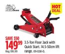3.5-Ton Floor Jack with Quick Start14.