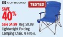 Outbound Lightweight Folding Camping Chair