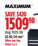 Maximum 56" 8-Drawer Chest with built-in power Bar with USB