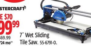Mastercraft 7˝ Wet Sliding Tile Saw.