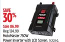 MotoMaster 750W Power Inverter with LCD Screen
