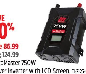 MotoMaster 750W Power Inverter with LCD Screen