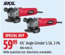 SKIL 41⁄2˝ Angle Grinder 5.5A, 2-Pk.