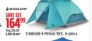 Woods Creekside 6-Person Tent.