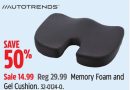 Autotrends Memory Foam and Gel Cushion