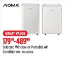 Noma Selected Window or Portable Air Conditioners