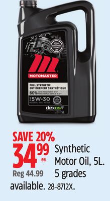 Motomaster Synthetic Motor Oil