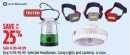 Outbound Selected Headlamps, Camp Lights and Lanterns