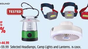 Outbound Selected Headlamps, Camp Lights and Lanterns