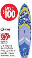 zray C3 11´ Inflatable Stand-Up Paddle Board.