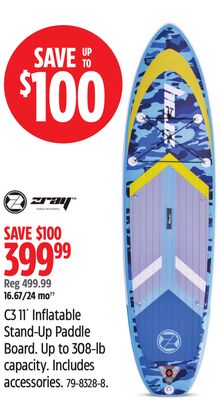 zray C3 11´ Inflatable Stand-Up Paddle Board.