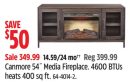 Canvas Canmore 54˝ Media Fireplace