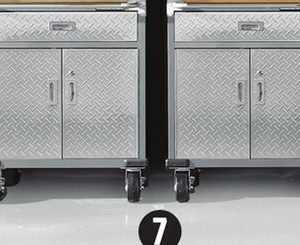 Mastercraft Mobile Base Cabinet. 283⁄4 x 203⁄4 x 341⁄2˝ h Two units shown