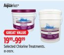 Aquarius Selected Chlorine Treatments