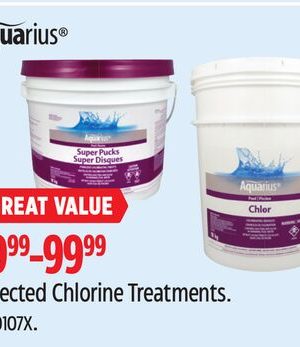 Aquarius Selected Chlorine Treatments
