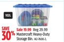 Mastercraft Heavy-Duty Storage Bin. .