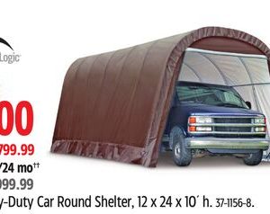 Shelterlogic Heavy-Duty Car Round Shelter,