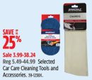 Selected Car Care Cleaning Tools and Accessories