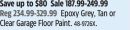 Rust-Oleum Epoxy Grey, Tan or Clear Garage Floor Paint