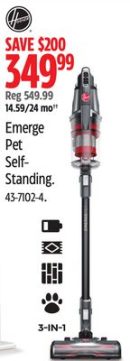 Hoover Emerge Pet Self- Standing