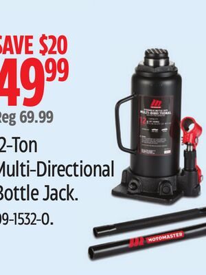 Motomaster 12-Ton Multi-Directional Bottle Jack